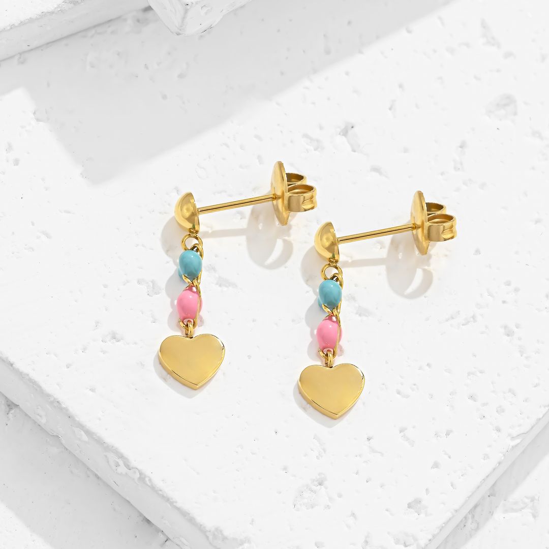 Aretes Acero Candy Heart