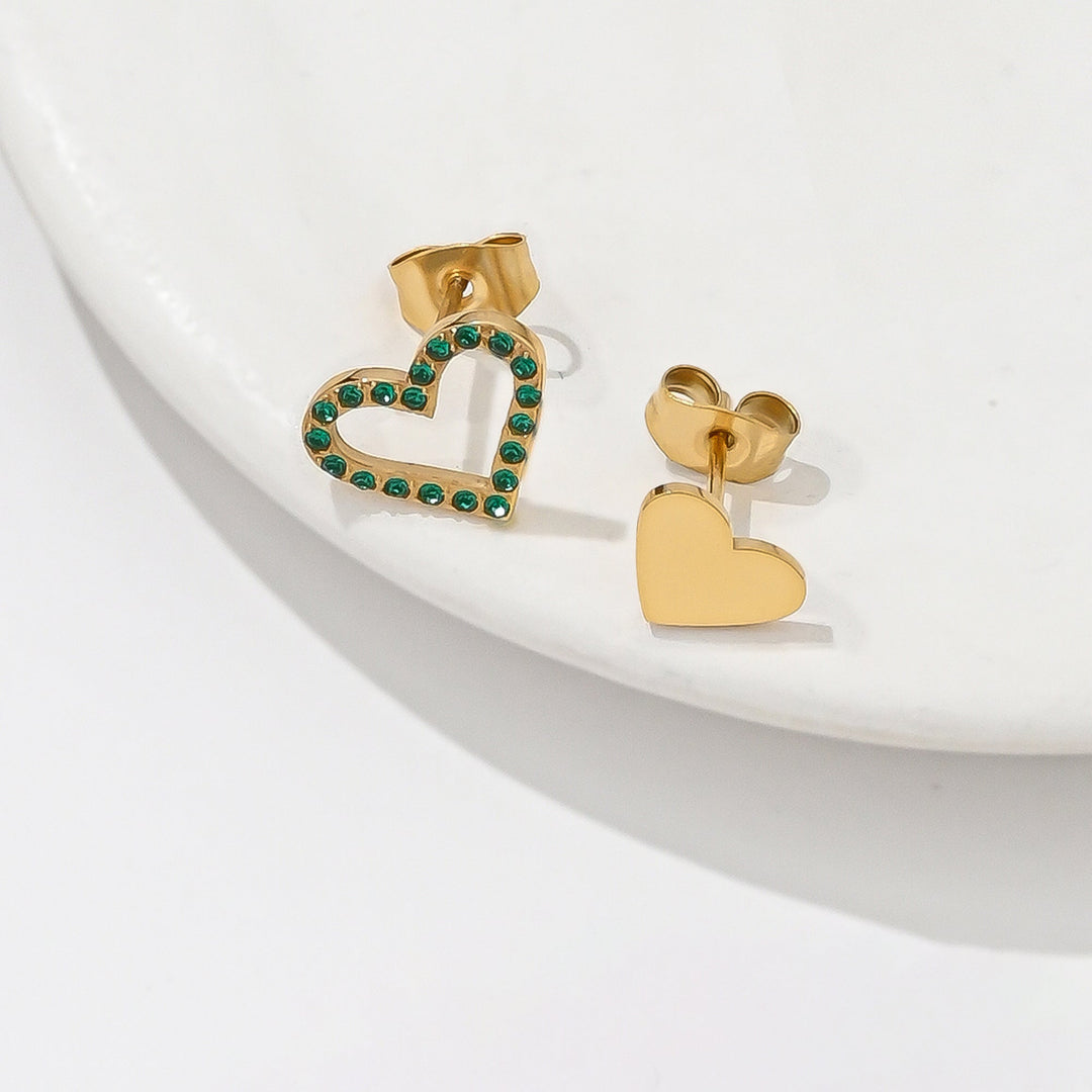 Aretes Acero Encanto Jade