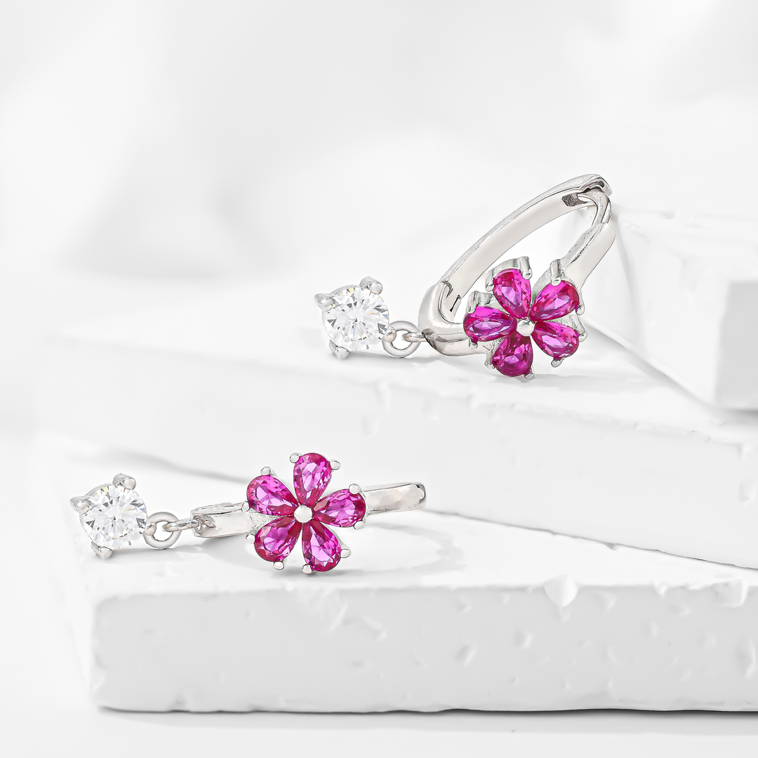 Aretes Plata 925 Lavanda