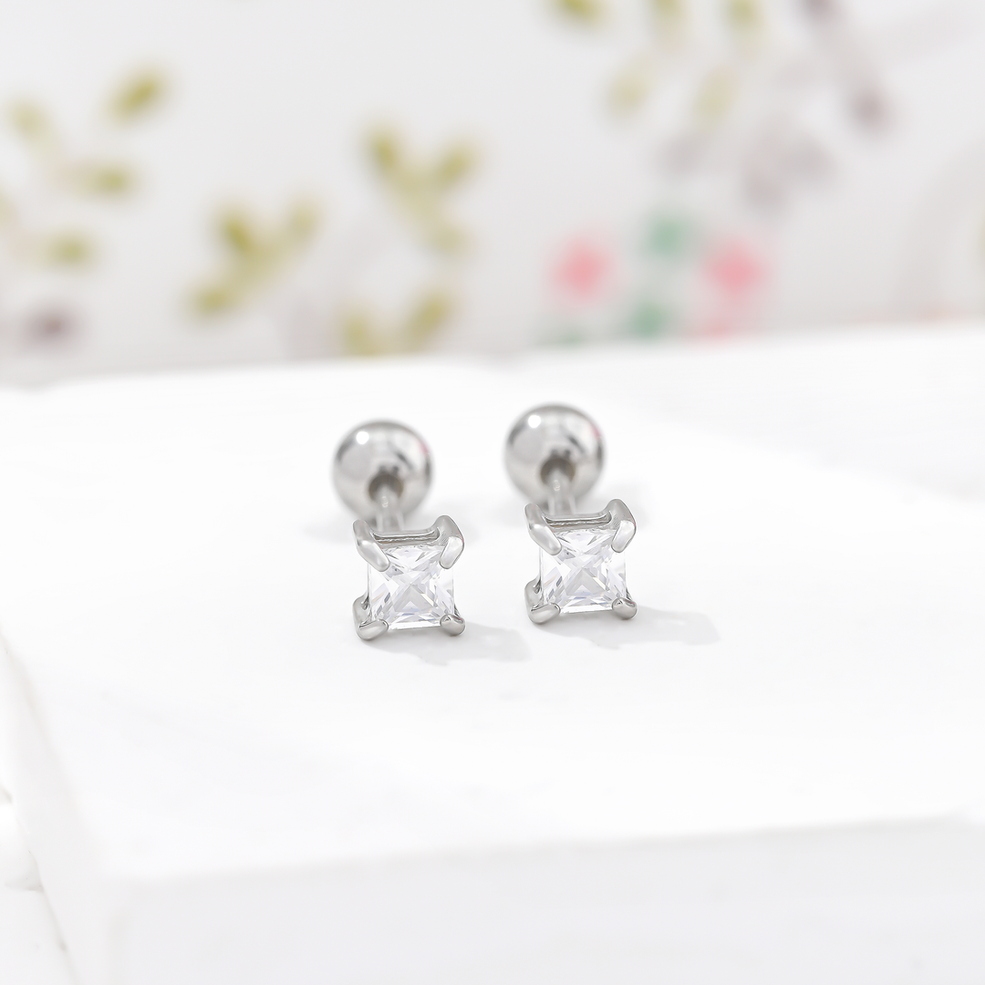 Aretes Acero Emma