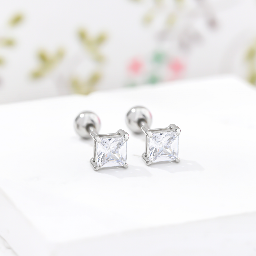 Aretes Acero Adeline