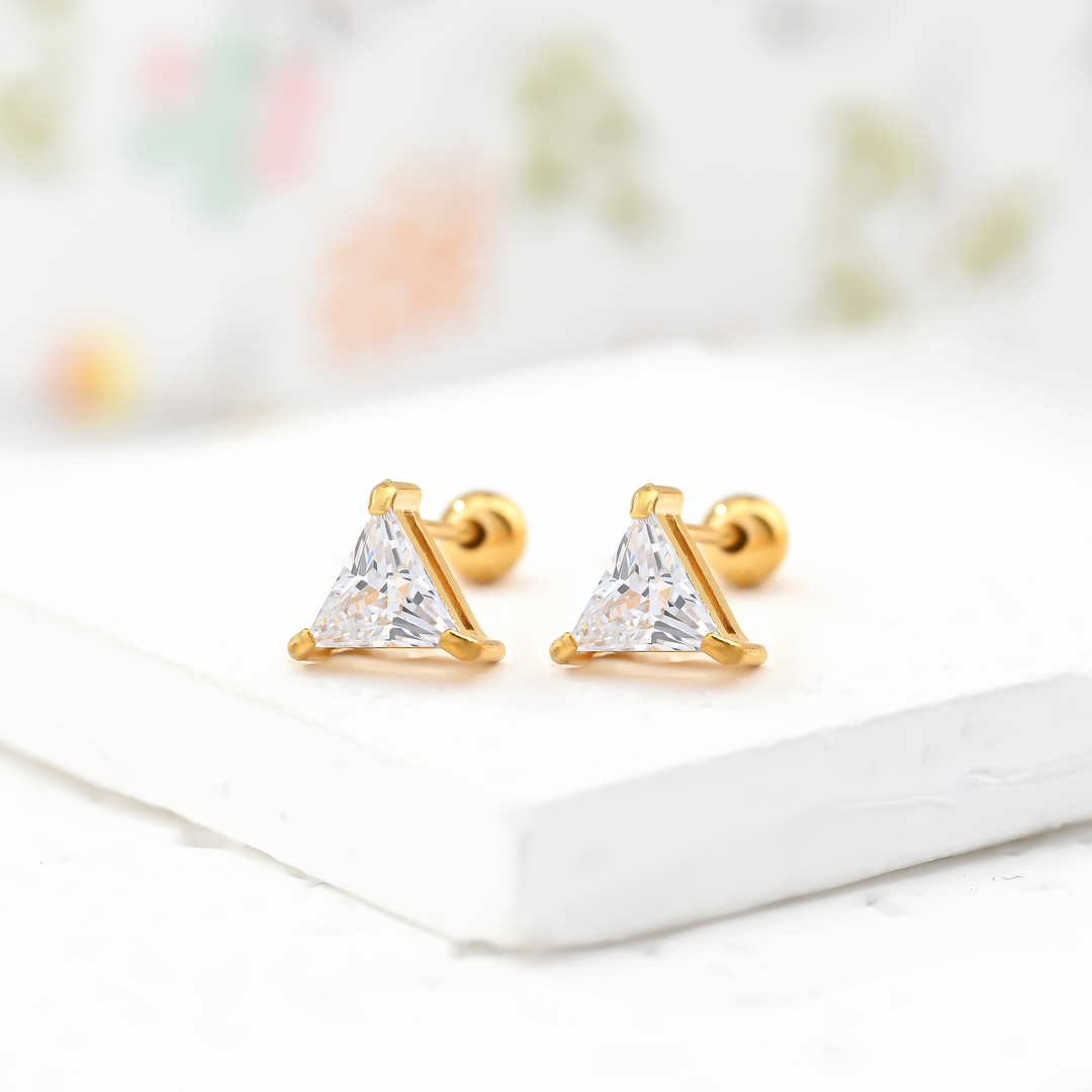 Aretes Acero Leah