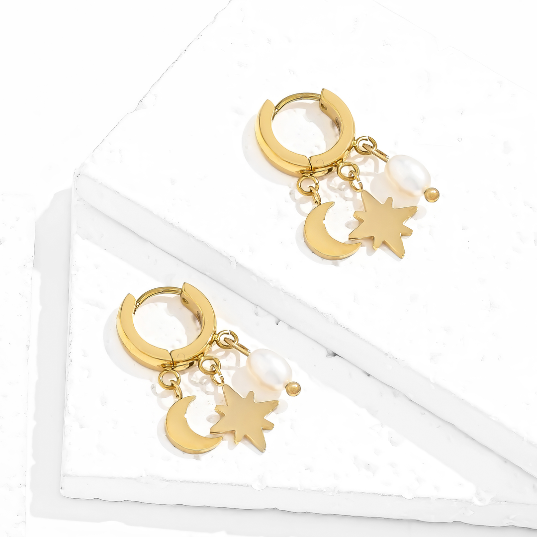 Aretes Acero Magia Lunar