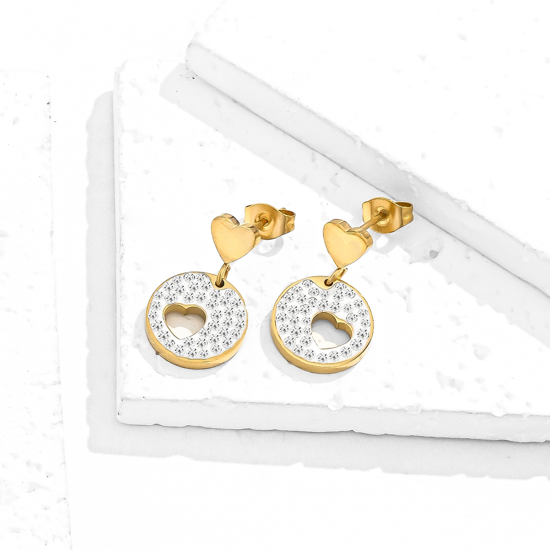 Aretes Acero Promesa de Amor