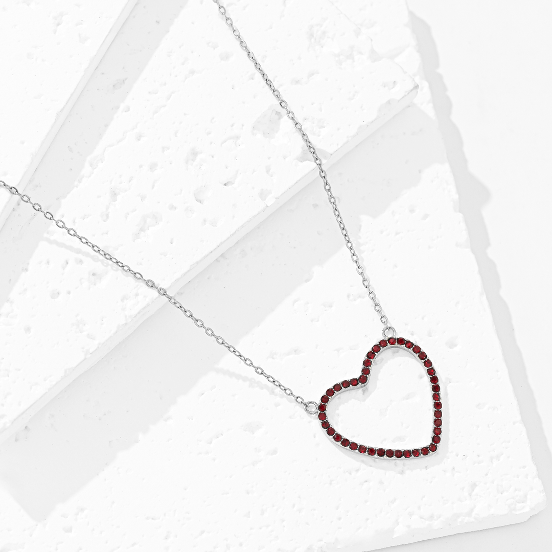 Collar Corazón Brillante