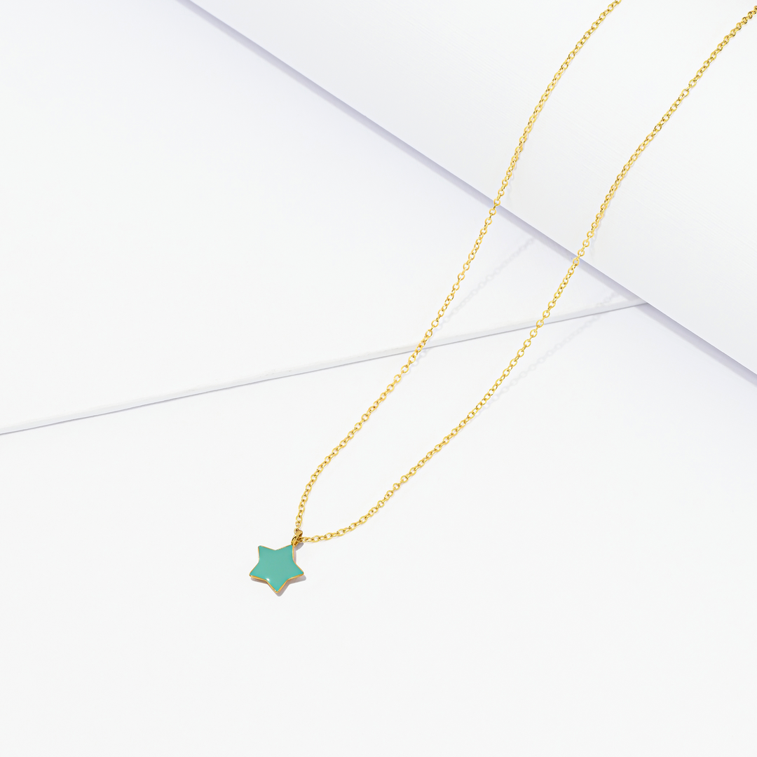 Collar Mini Star Green BELLE