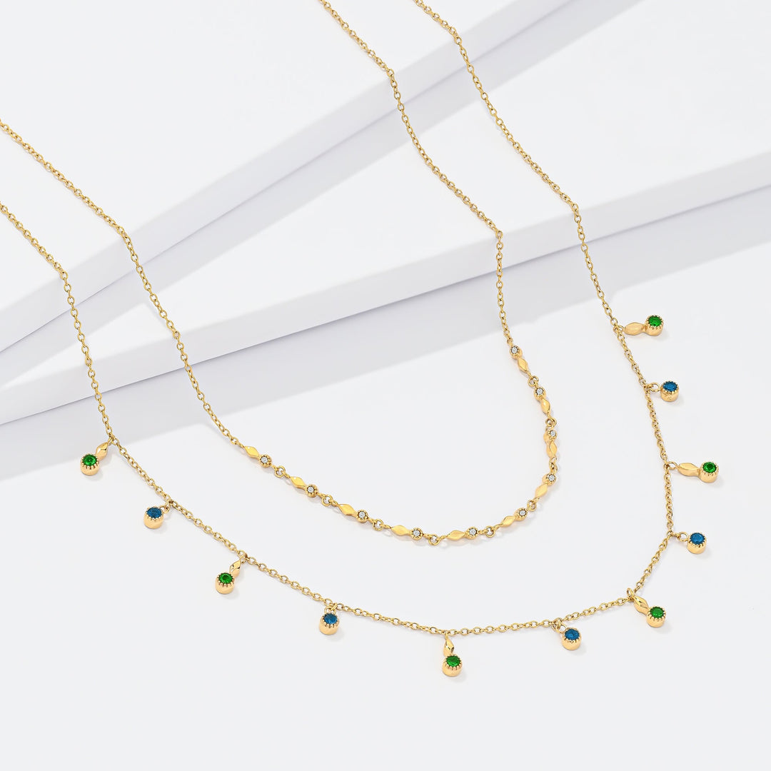 Collar Acero Encanto Cristal