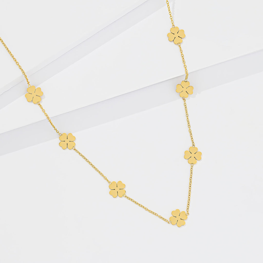 Collar Acero Lucky Gold
