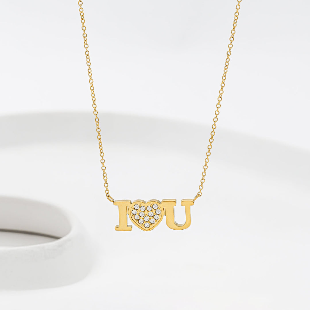 Collar Acero I Love U