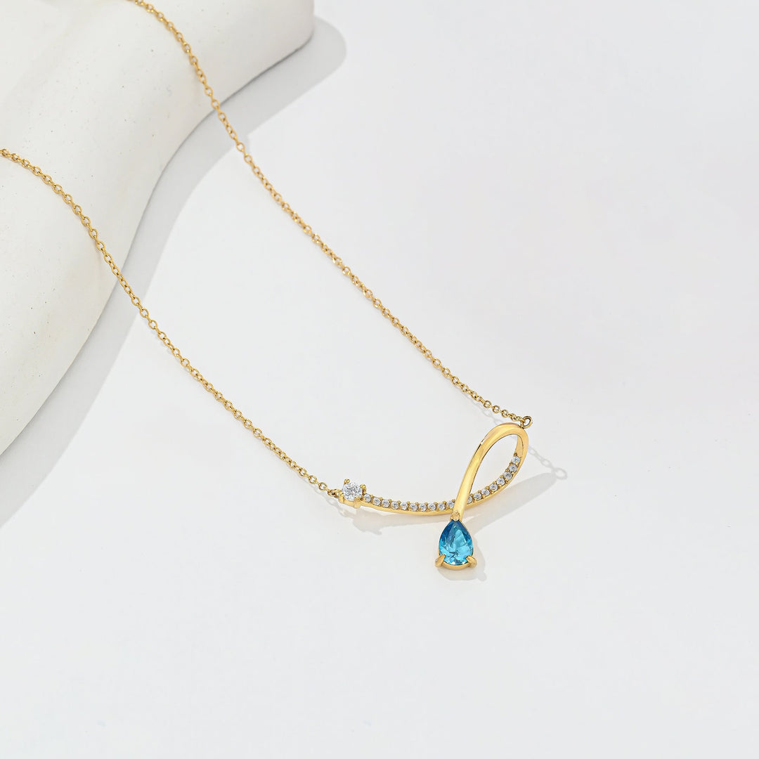 Collar Acero Cielo Turquesa