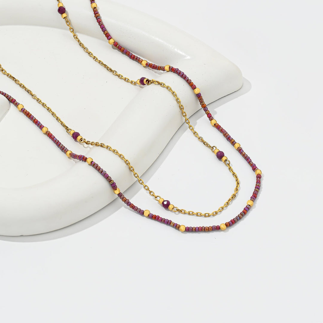 Collar Acero Crimsoné