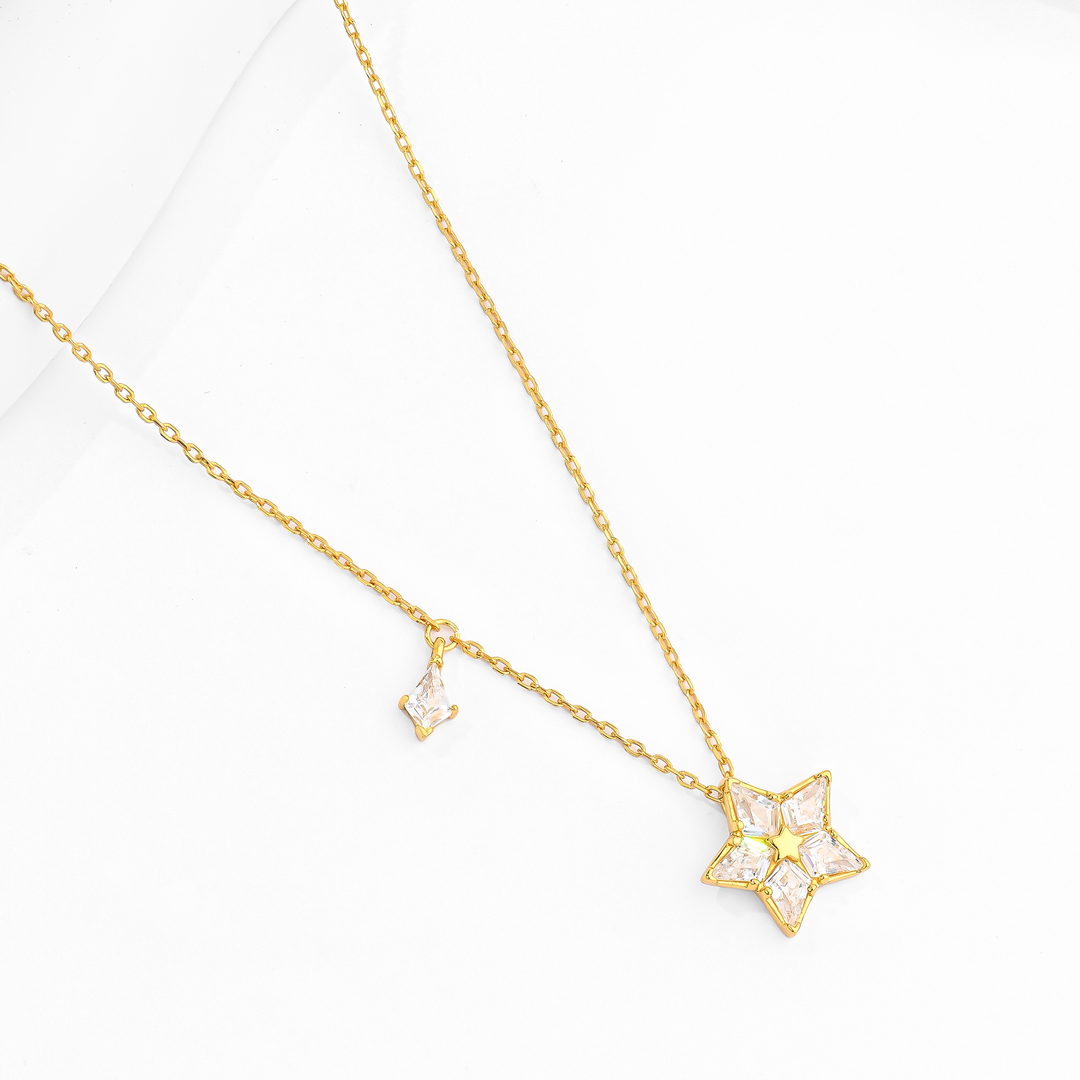 Collar Plata 925 Flor Brillante
