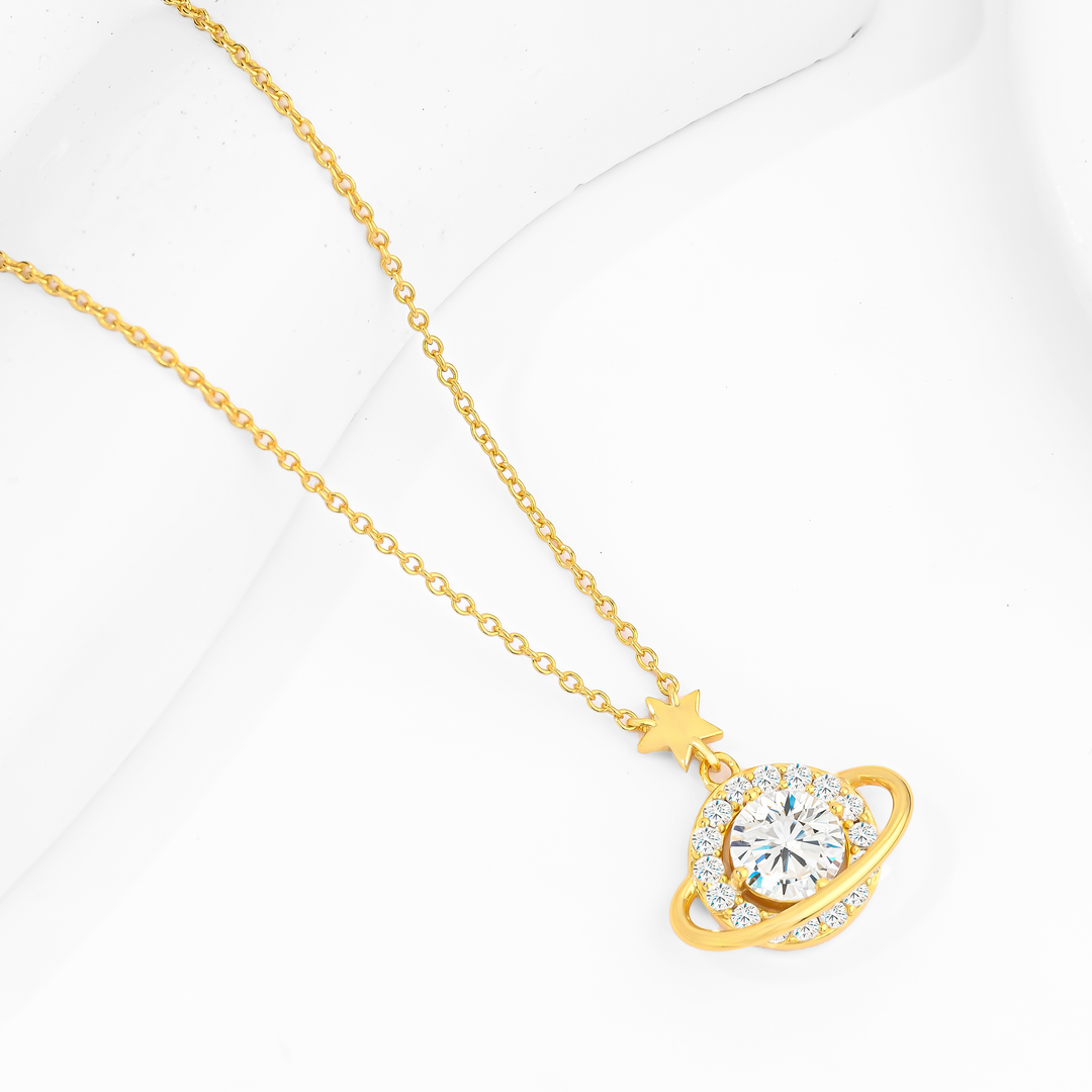 Collar Plata 925 Saturno