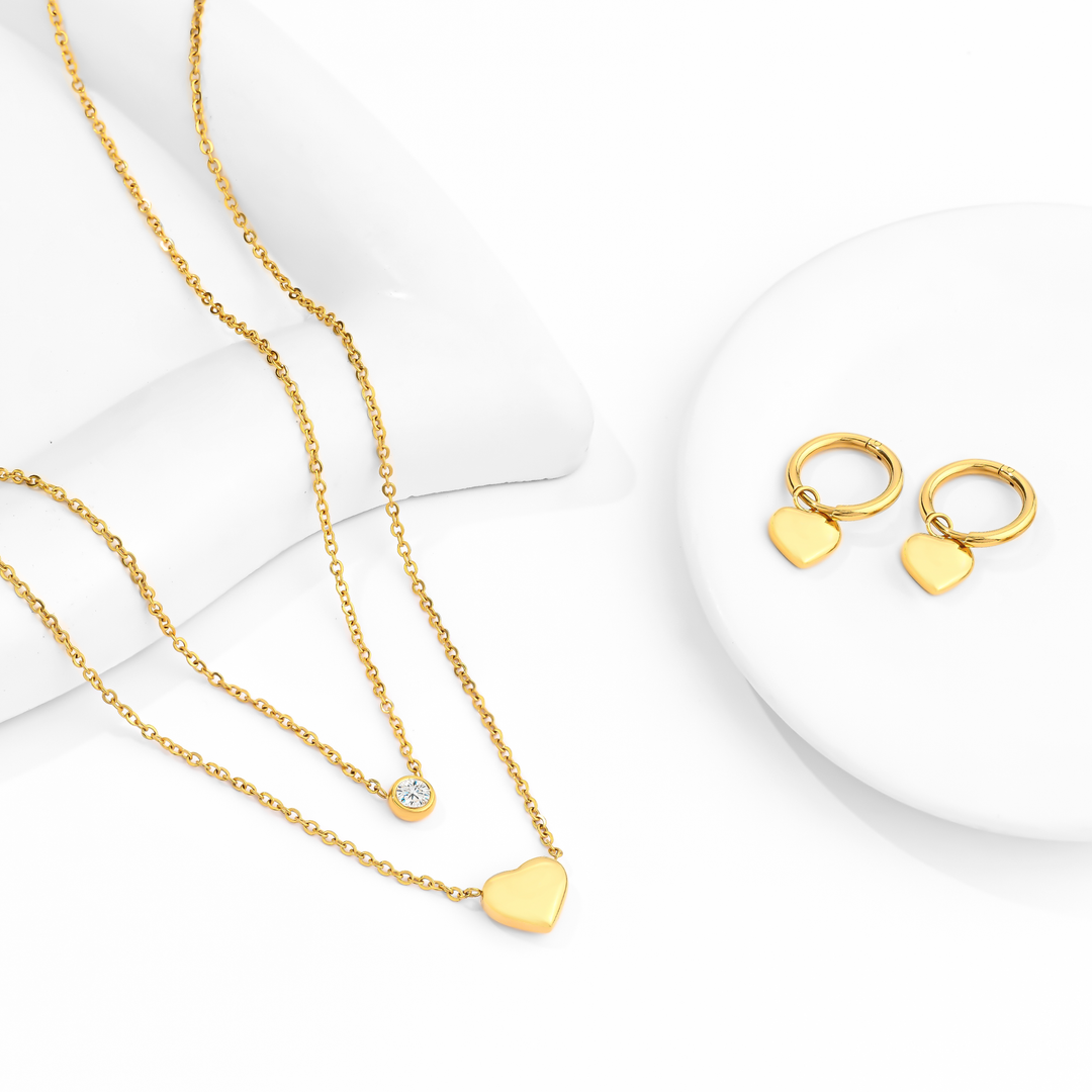 Set Acero Luz y Corazón