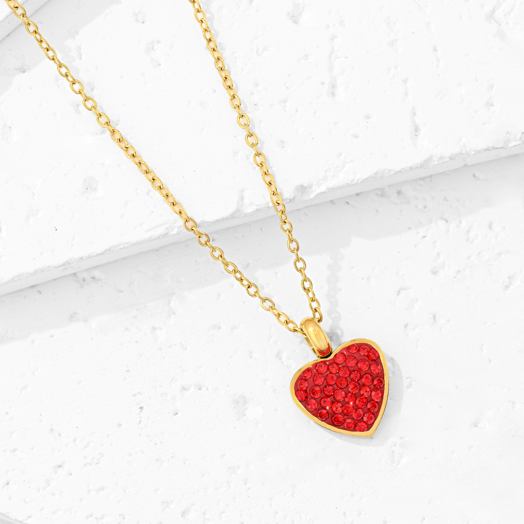Collar Acero Rosa Amor
