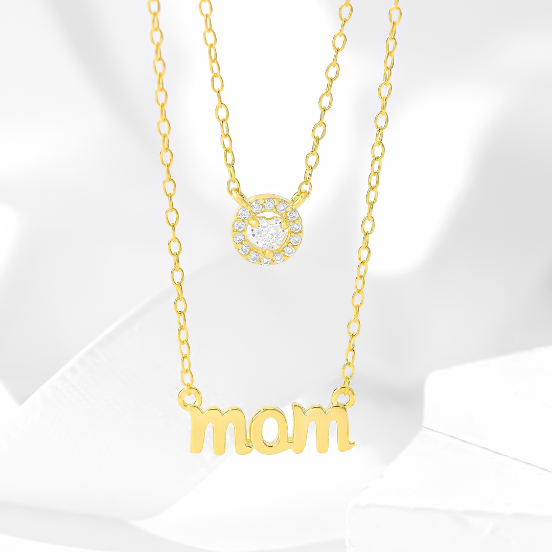 Collar Plata 925 M O M