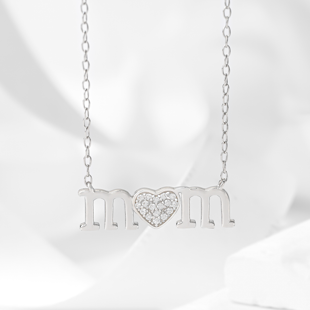 Collar Plata 925 Love Mom