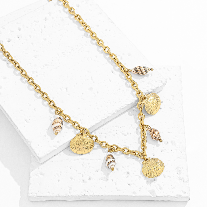 Collar Acero Brisas Doradas