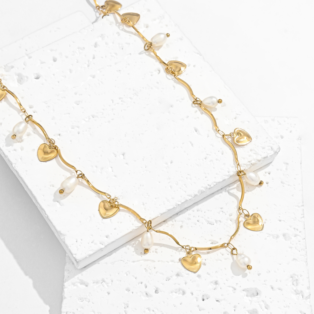 Collar Acero Dulzura Perlada