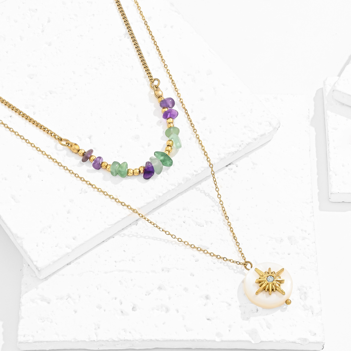 Collar Acero Destello Celestial