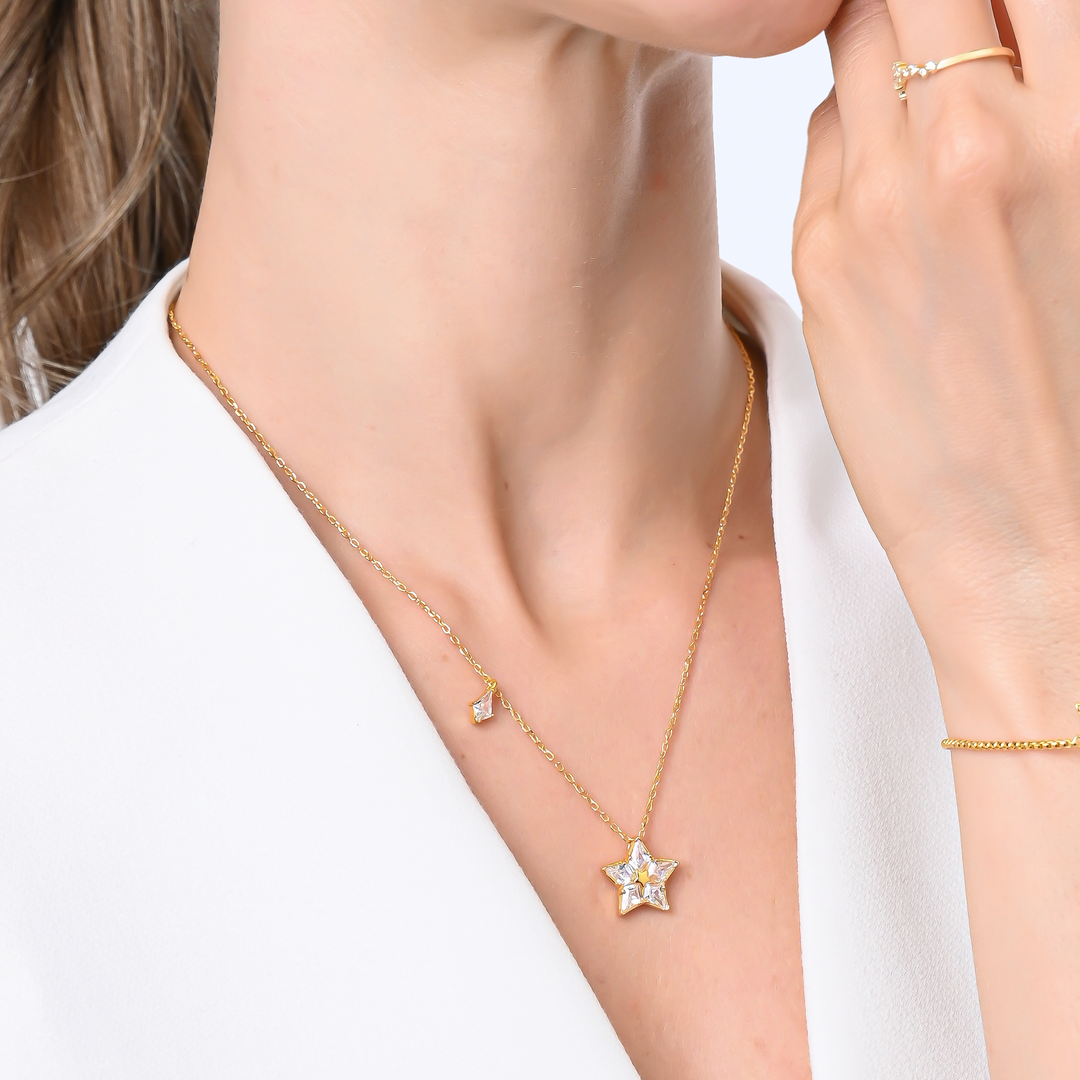 Collar Plata 925 Flor Brillante