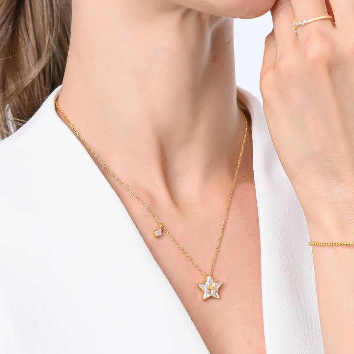 Collar Plata 925 Flor Brillante