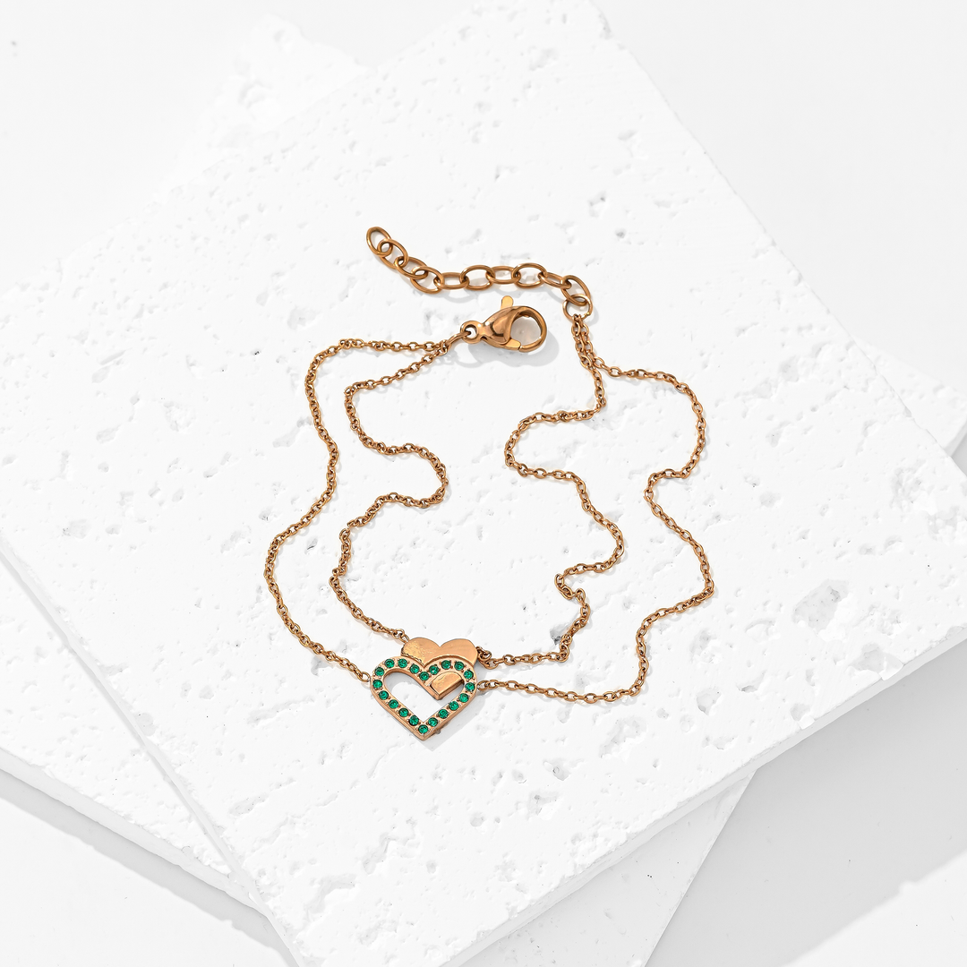 Pulsera Acero Esmeralda