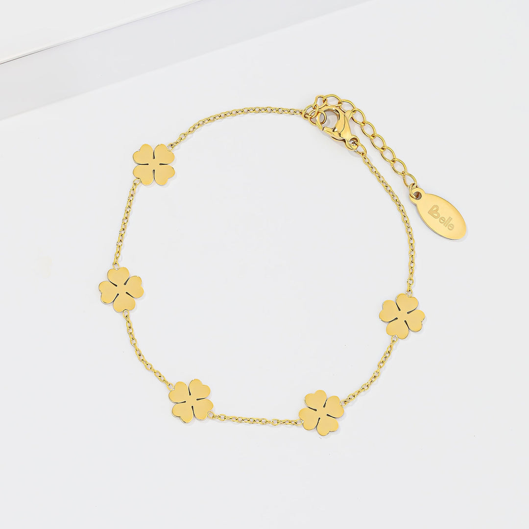 Pulsera Acero Lucky Gold