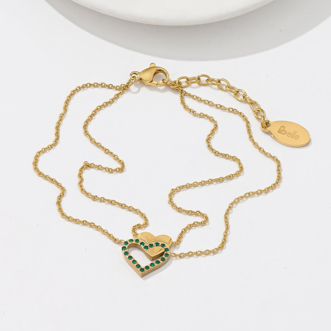 Pulsera Acero Encanto Jade