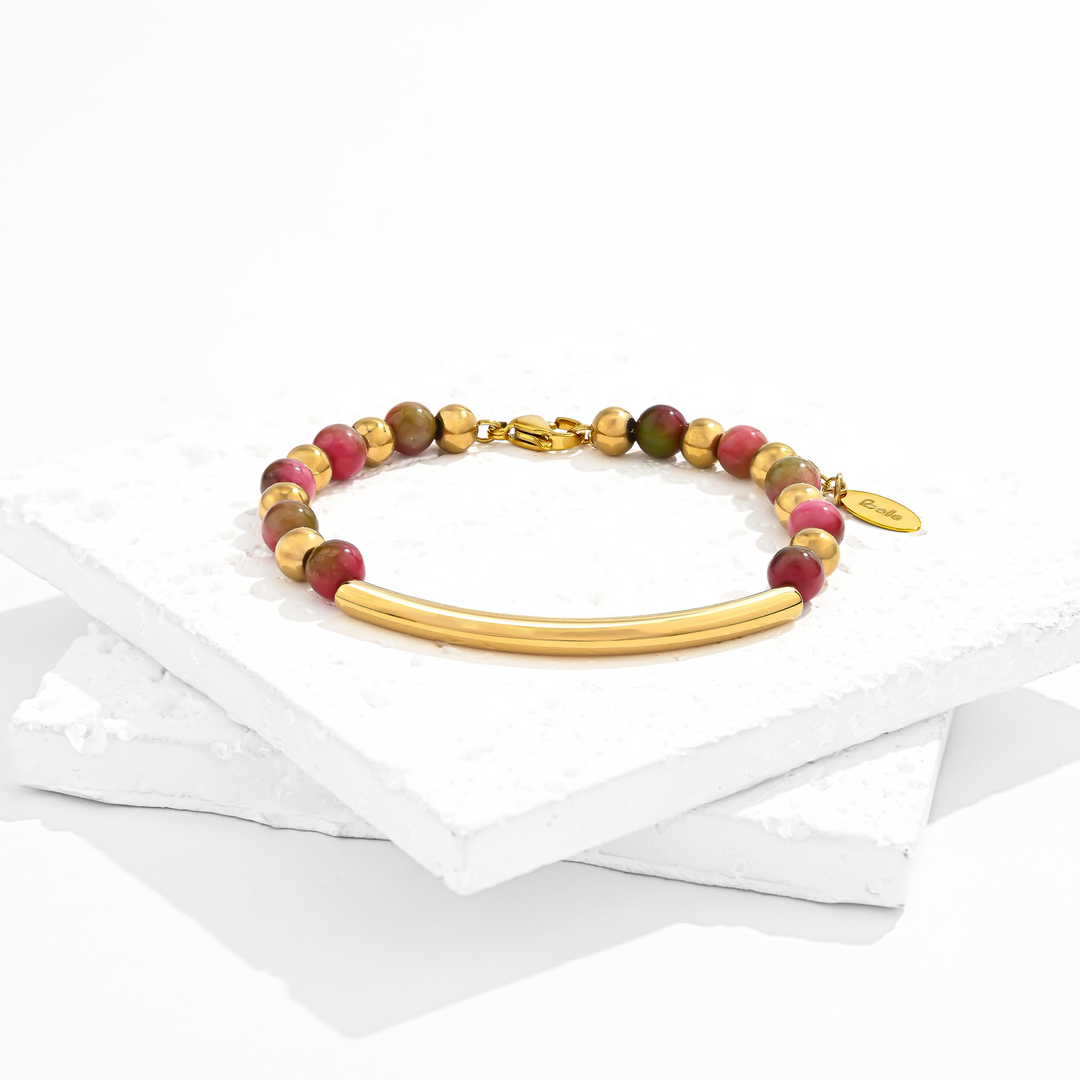 Pulsera de Piedra Rodocrosita