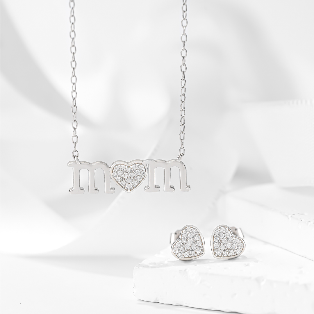 Set Plata 925 Love Mom