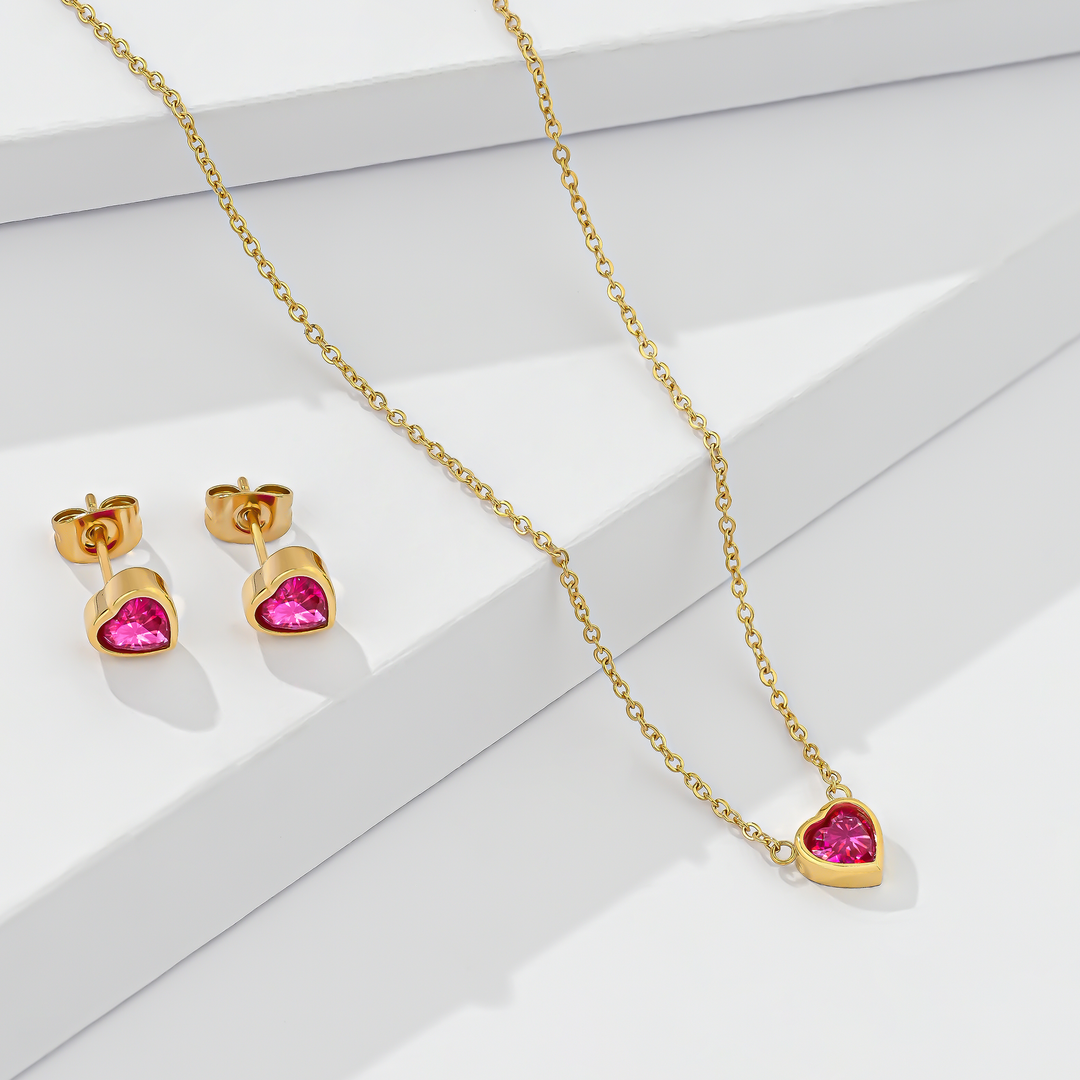 Set Acero Encanto Rojo BELLE