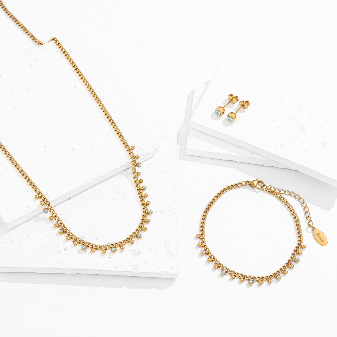 Set Acero Rocío Dorado