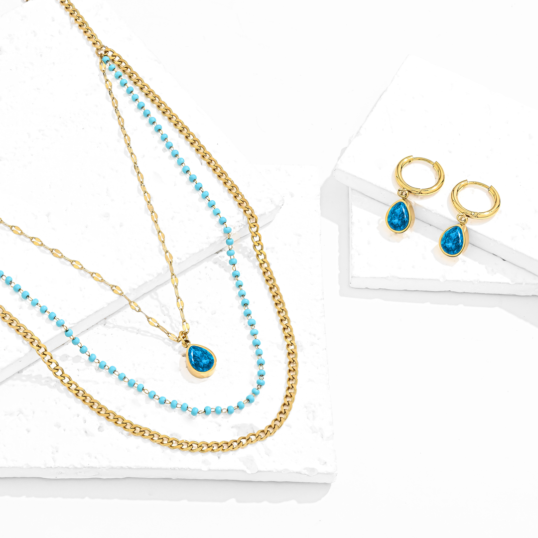 Set Acero Laguna Azul