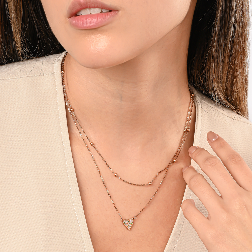 Collar Acero Heart Colorfull BELLE