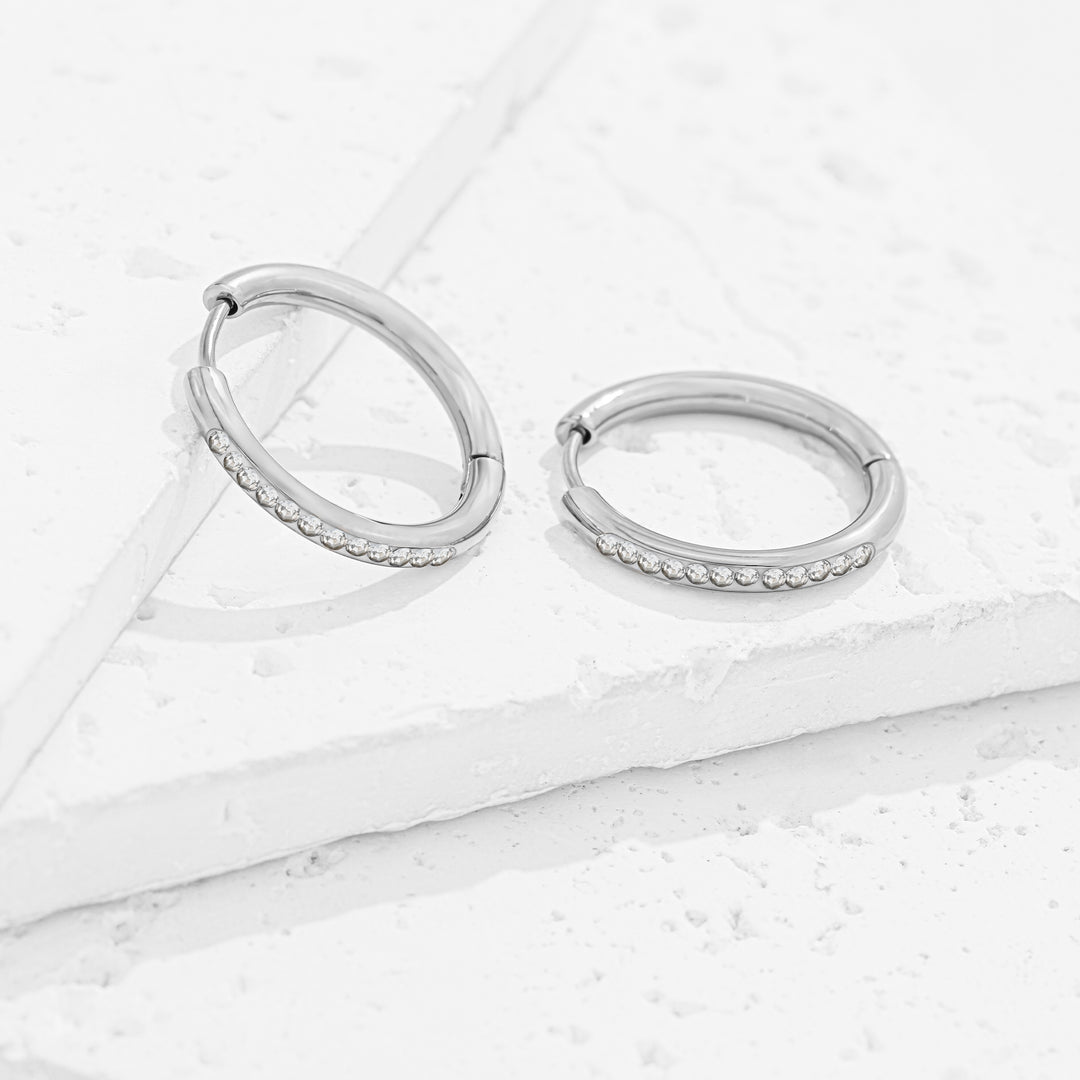 Aretes Acero Milei
