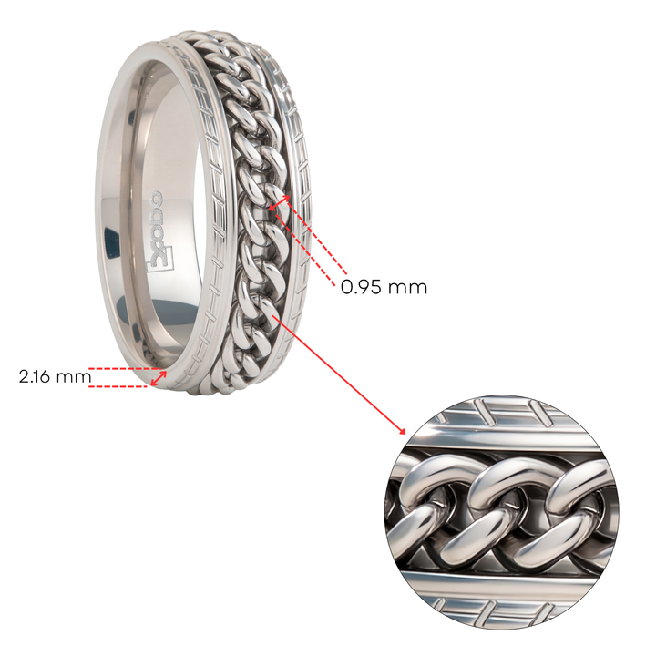 Anillo Acero Edge
