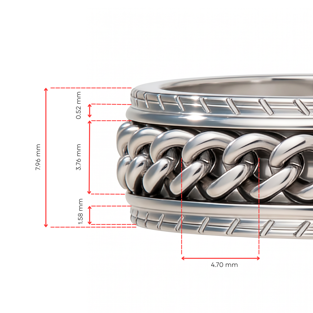 Anillo Acero Edge