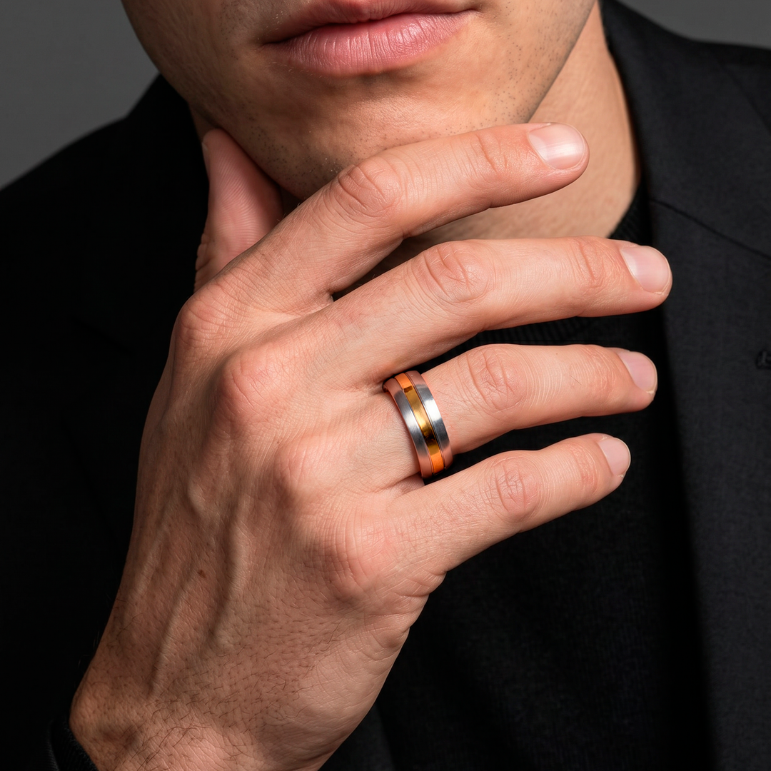 Anillo Acero Unión - Hombre