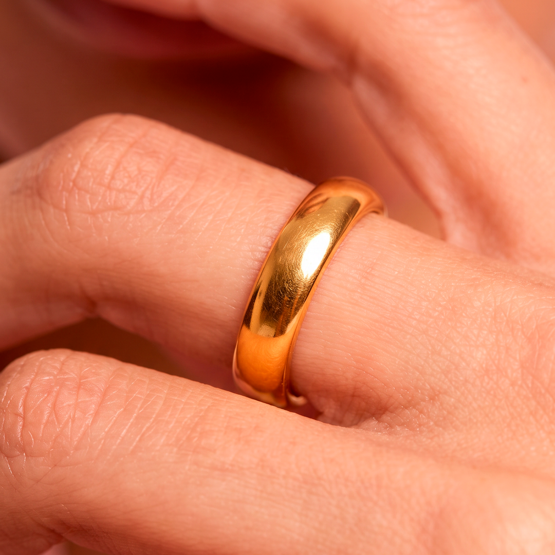 Anillo Tungsteno Satinado - Mujer