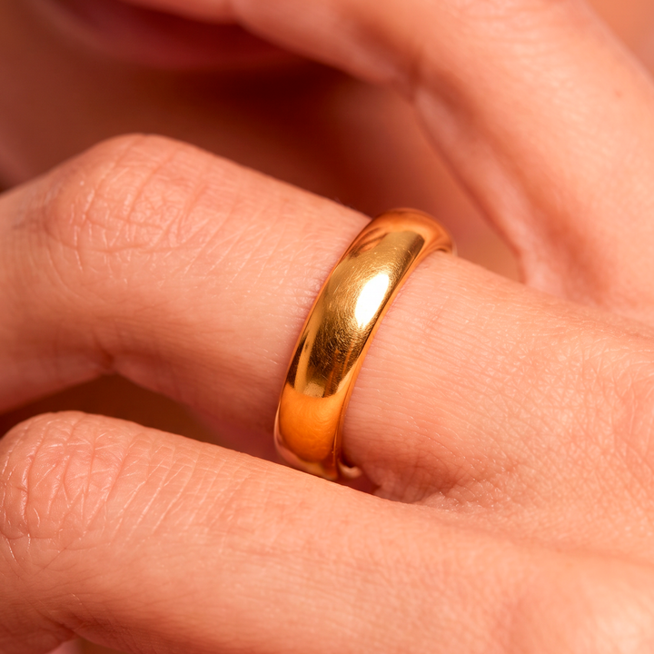 Anillo Tungsteno Satinado - Mujer