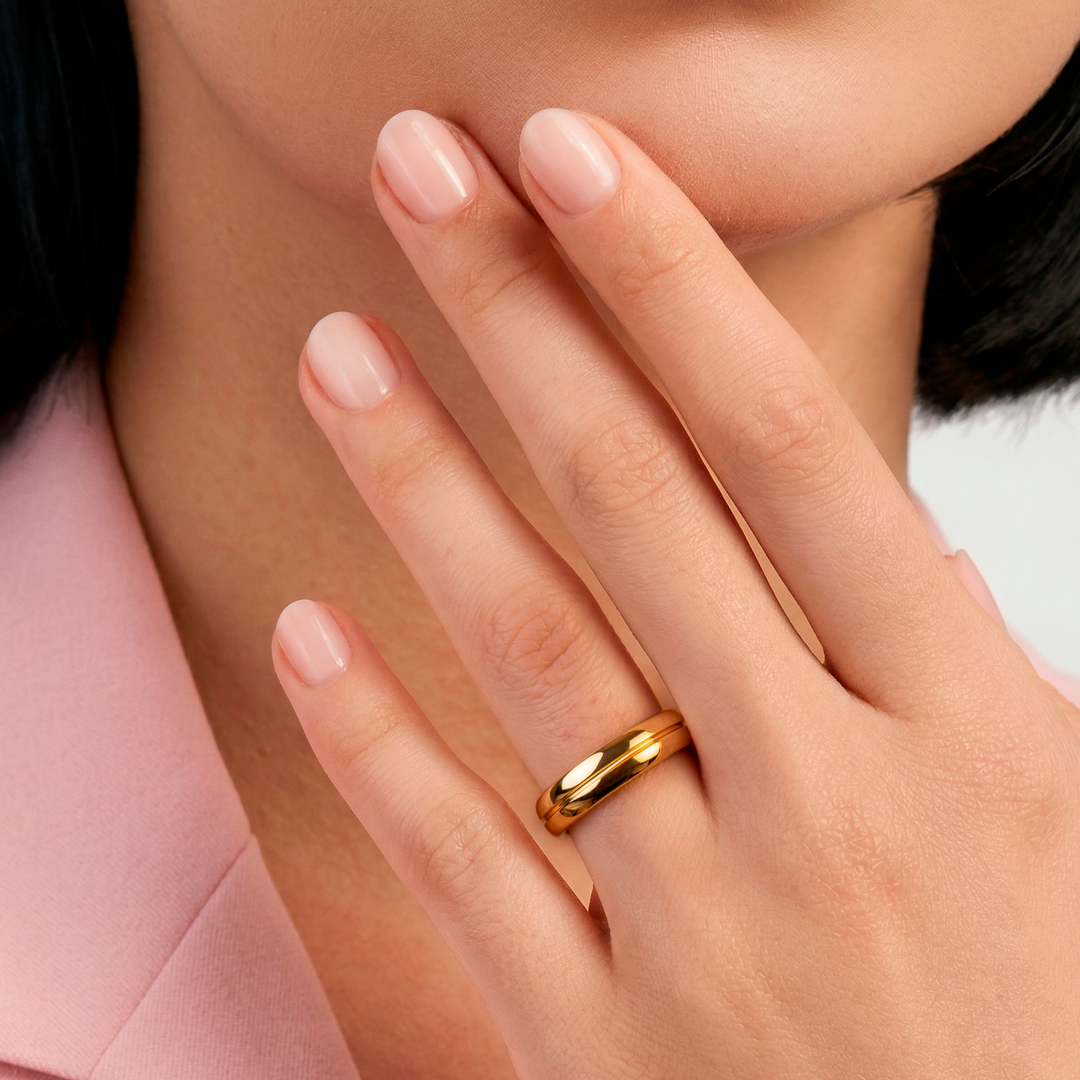 Anillo Tungsteno Felicidad - Mujer