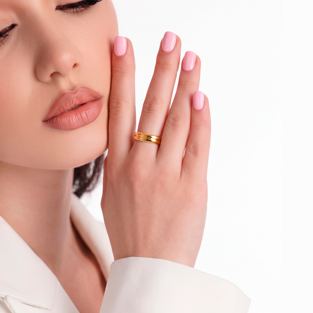 Anillo Tungsteno Eternidad - Mujer