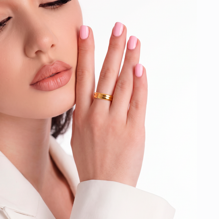Anillo Tungsteno Eternidad - Mujer