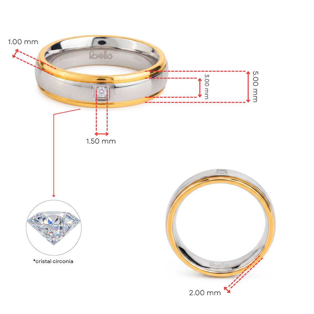 Anillo Acero Confident - Mujer