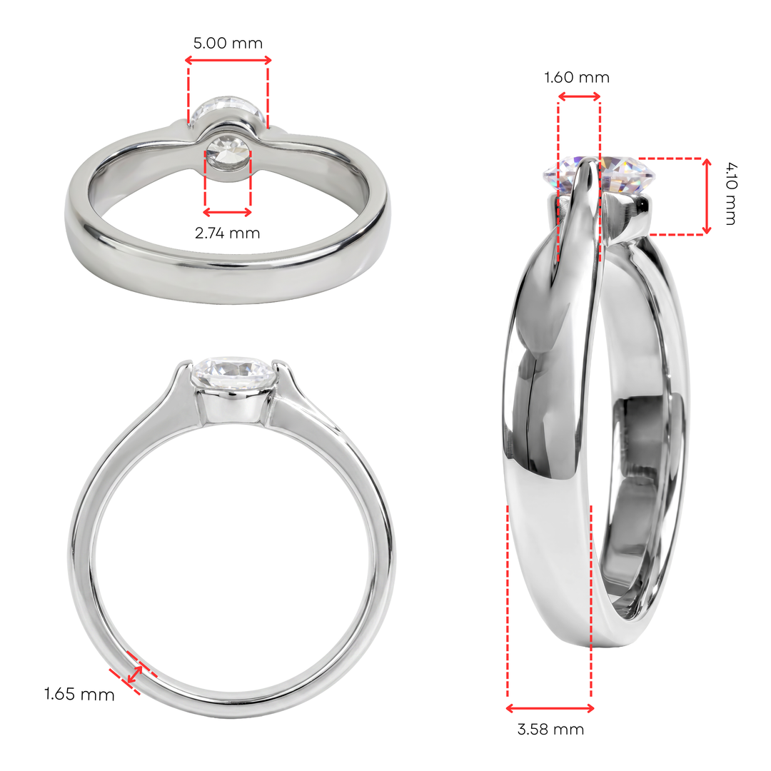 Anillo Acero Amélie