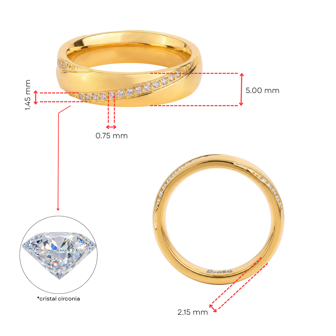 Anillo Acero Eternal - Mujer
