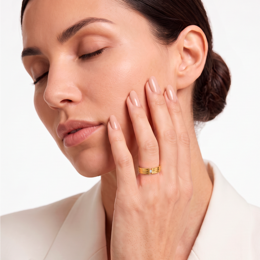 Anillo Acero Romantic - Mujer