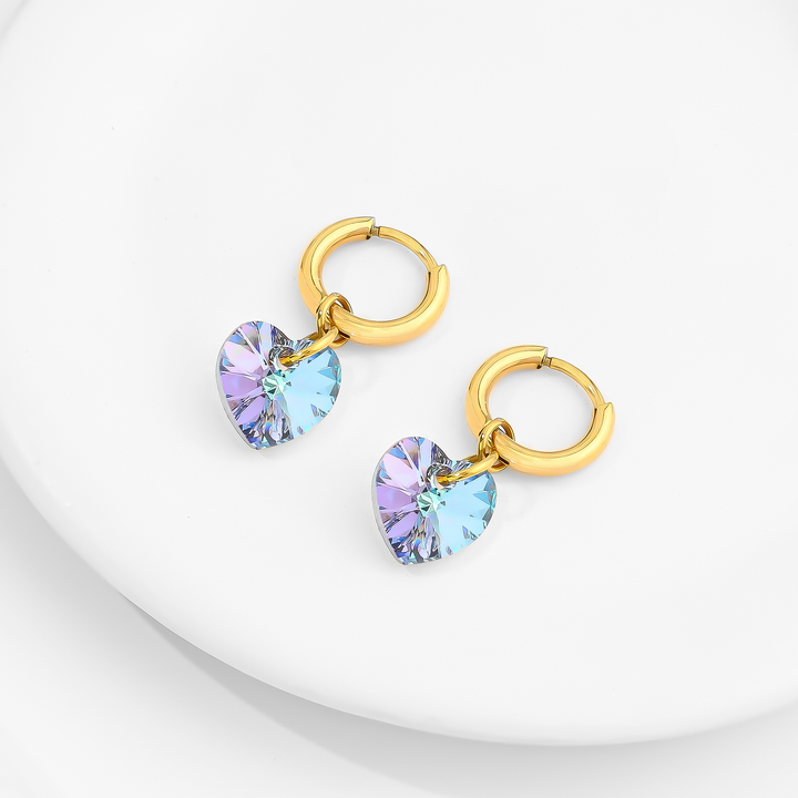 Aretes Acero Aterciopelado