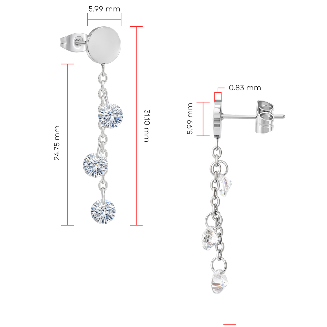 Aretes Acero Estelar